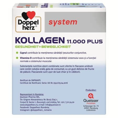 Kollageen 11.000 Plus, 36 drinkampullen, Doppelherz