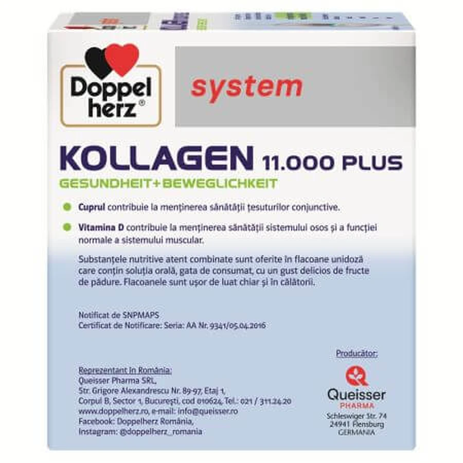 Kollageen 11.000 Plus, 36 drinkampullen, Doppelherz