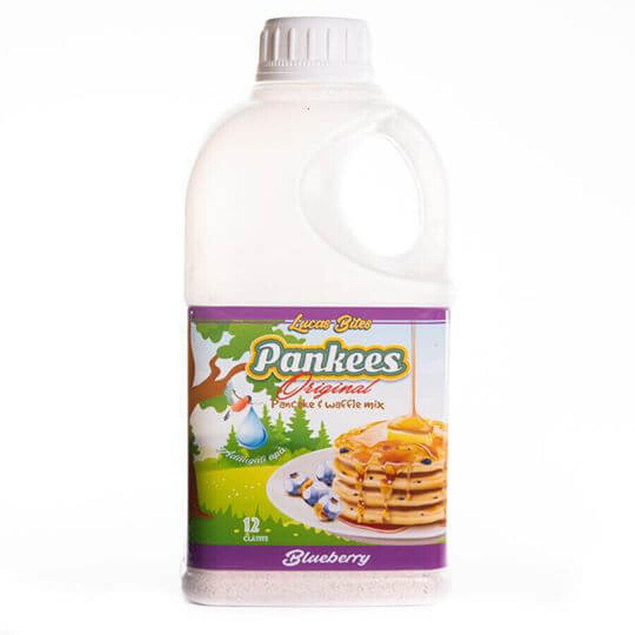 Mélange de farine pour crêpes et gaufres Blueberry Pankees, 290 gr, Lucas Bites