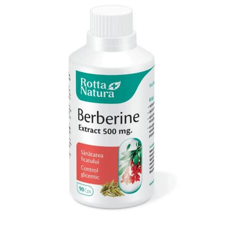Berberin, 500 mg, 90 Kapseln, Rotta Natura