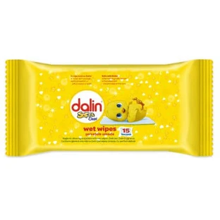 Soft & Clean Wet Wipes, 15 pieces, Dalin