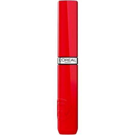 L'Oreal Paris Infaillible Laque Resistance 410 Rouge Poppy Liquid Lipstick, 4.3 ml, L'Oreal Paris