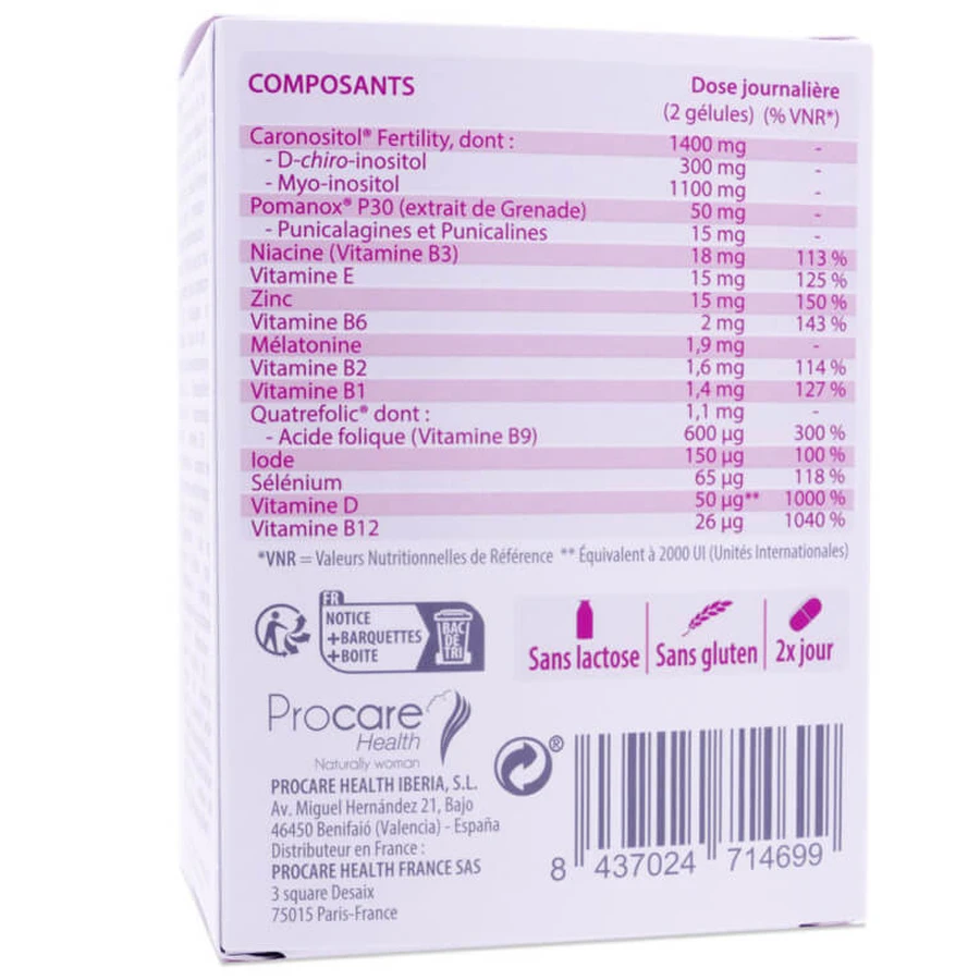 Procare Ovosicare Vruchtbaarheid 60 capsules