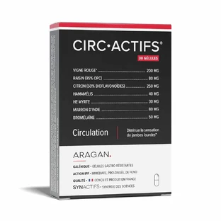 Aragan Synactifs Circulatie 30 capsules
