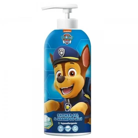 Paw Patrol Chase 2-in-1 Douchegel en Shampoo Ballon Gum, 1000ml