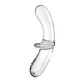 Satisfyer Double Crystal Dildo szklane Transparent, 1 sztuka
