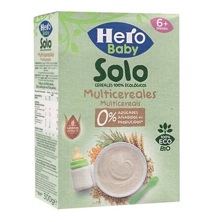 Multigrano ecológico, 300 gr, Hero Baby Solo