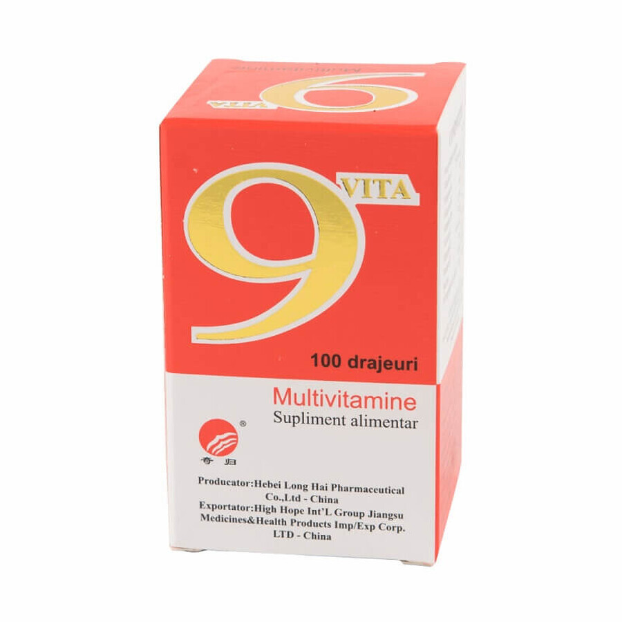 9 Vita multivitaminen, 100 zakjes, Yongkang International China