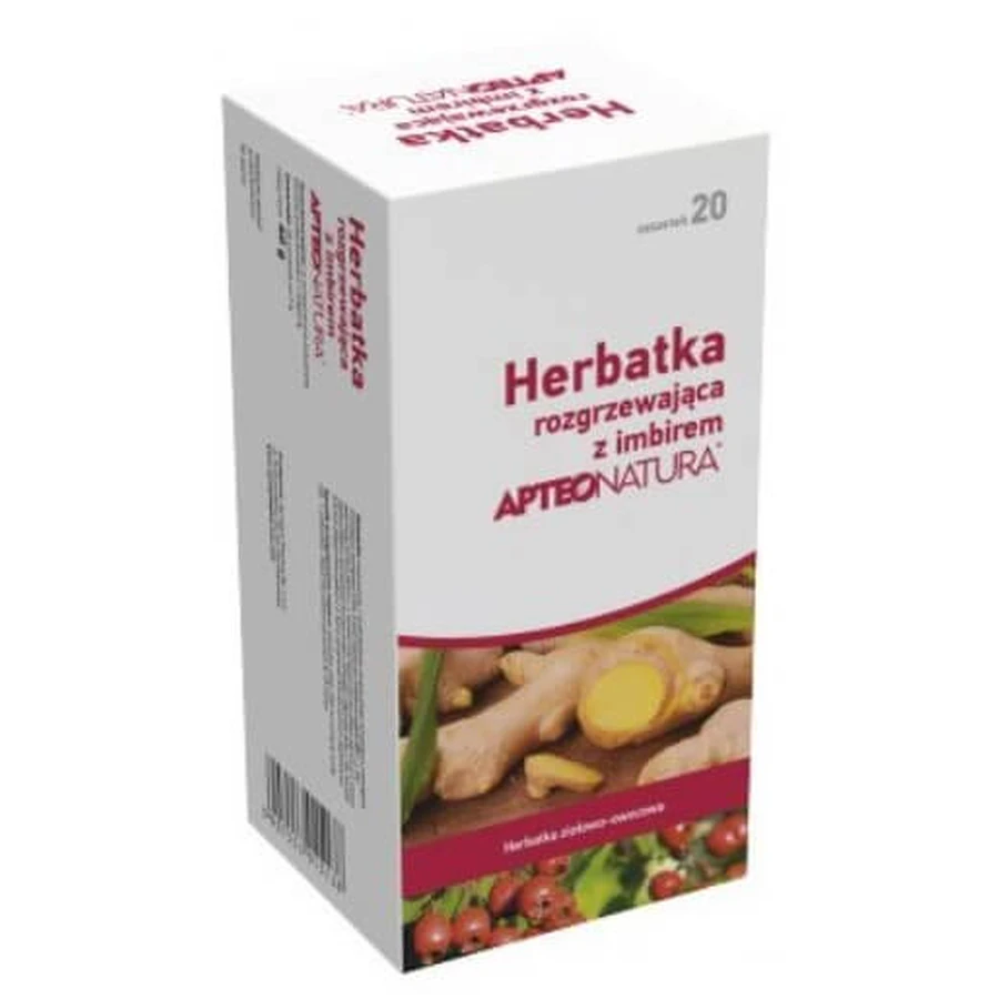 Apteo Natura Té caliente con jengibre, 20 bolsitas