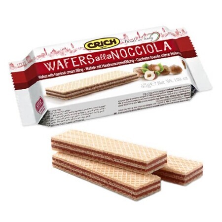 Napolitana con crema de avellanas, 45 g, Crich