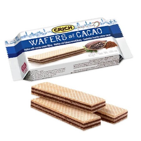 Napolitana met cacao crème, 45 g, Crich