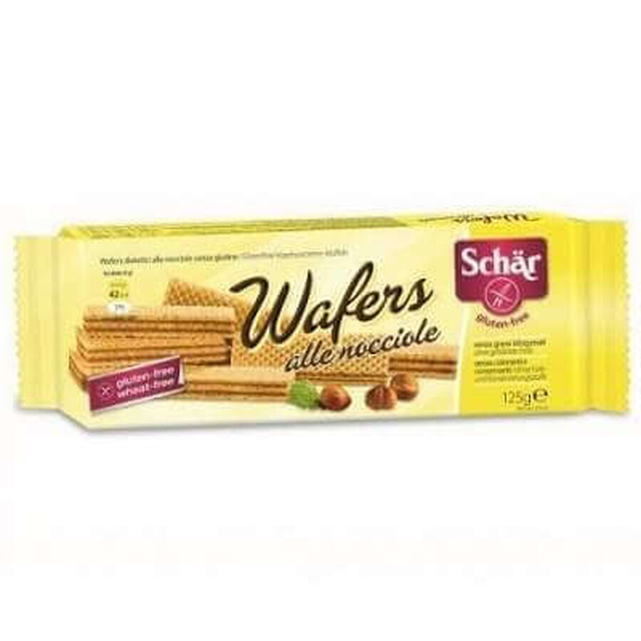 Glutenvrije wafels met hazelnootcrème, 125 g, Dr.Schar