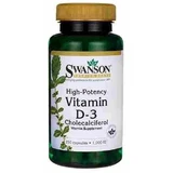 Swanson, Vitamine D3 1000IU, 60 capsules
