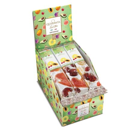 Nougat Bar with exotic fruits, 100g, Quaranta