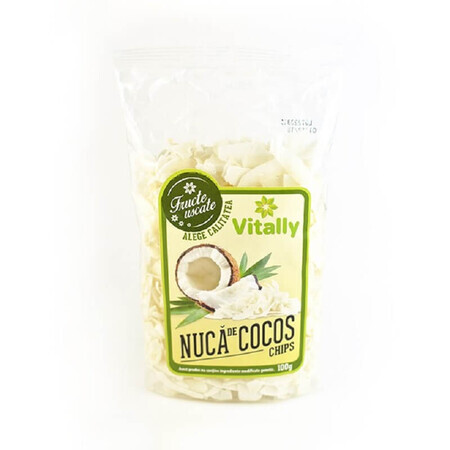 Coconut Chips, 100 gr, Vitally