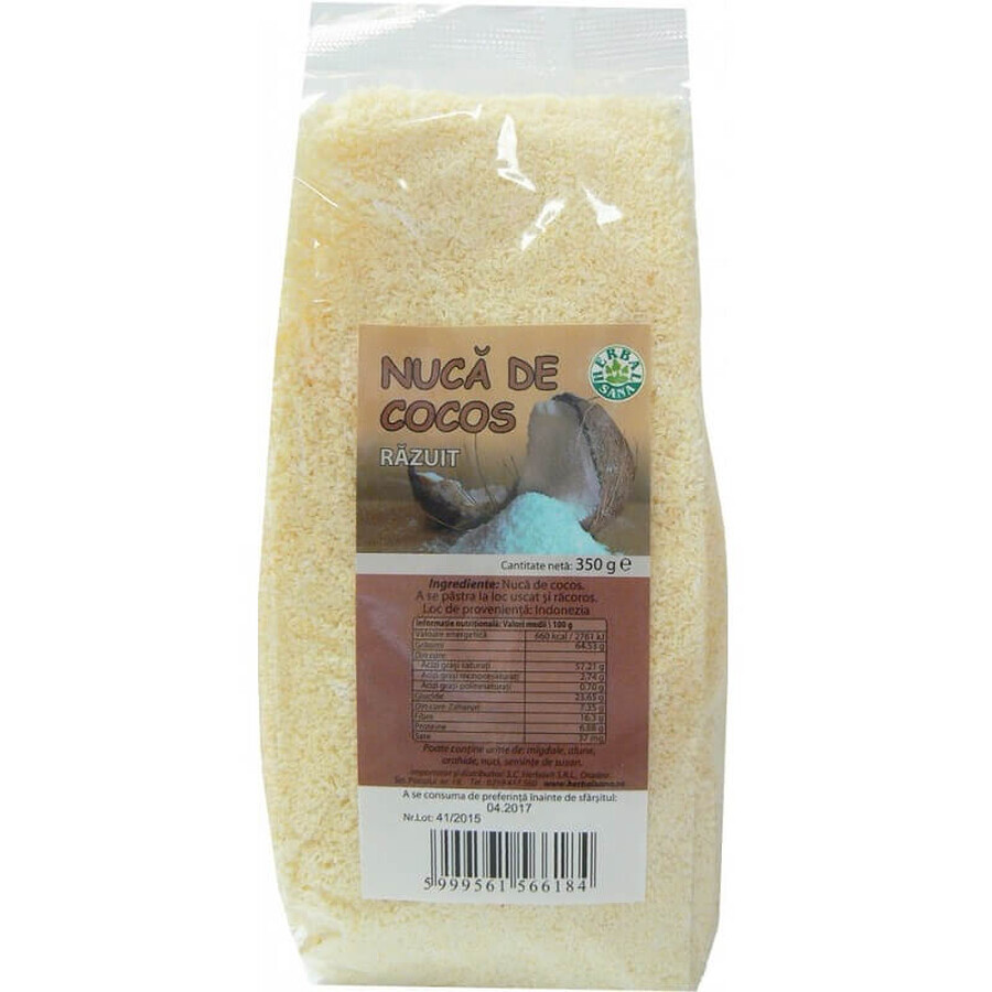 Noix de coco râpée, 350 g, Herbal Sana