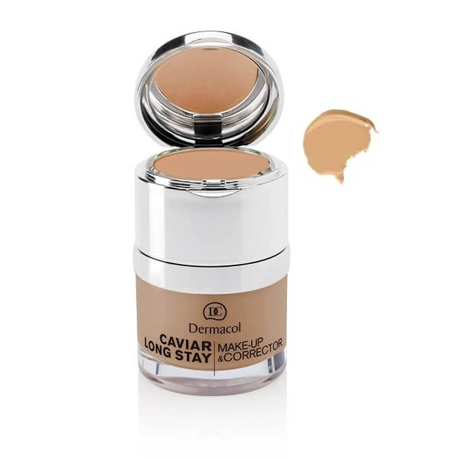 Dermacol Caviar Long Stay Imprimación facial con corrector 02 Fair, 30 ml
