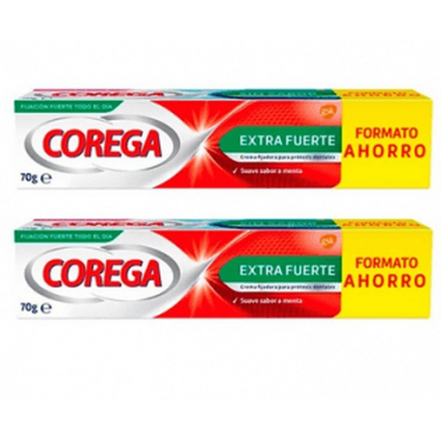 Corega DUPLO Extra Fuerte 2 x 70g