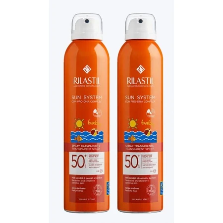 Rilastil Zonnesysteem DUPLO Baby Spray 360 SPF50+, 2x200ml
