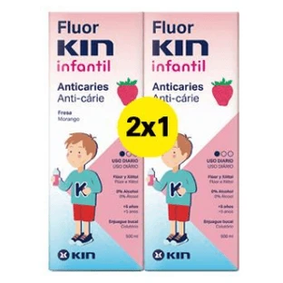 Fluor Kin DUPLO Kindermundspülung, 2x500 ml
