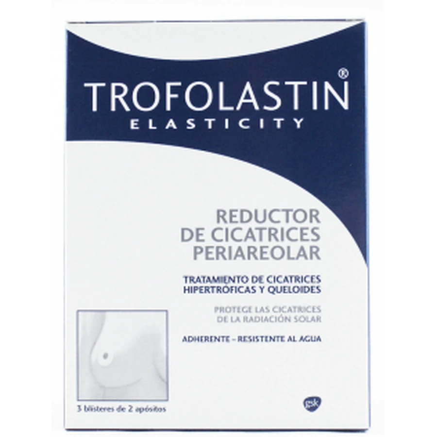 Trofolastin Reductor Cicatrices Periareolar 3 x 2 apósitos