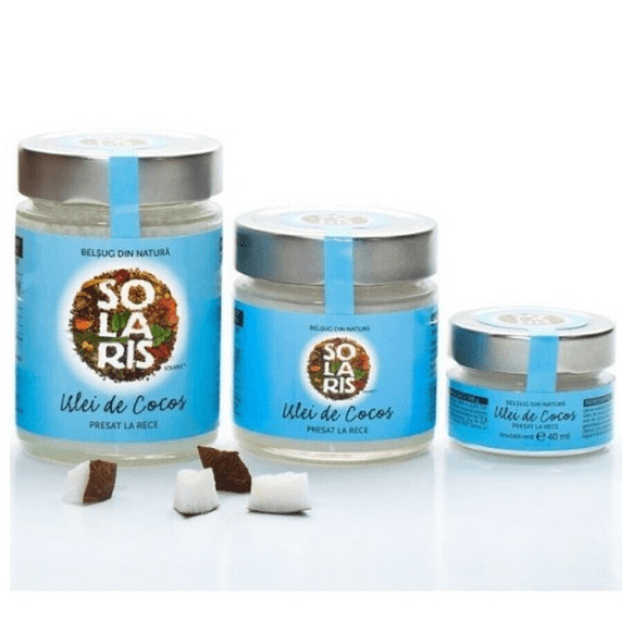 Pack huile de coco, 300 ml + 200 ml + 40 ml, Solaris