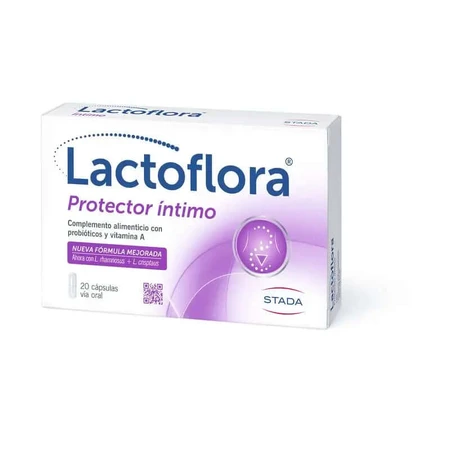 Lactoflora Intimate Protector Probiotiques & Vitamine A, 20capsules