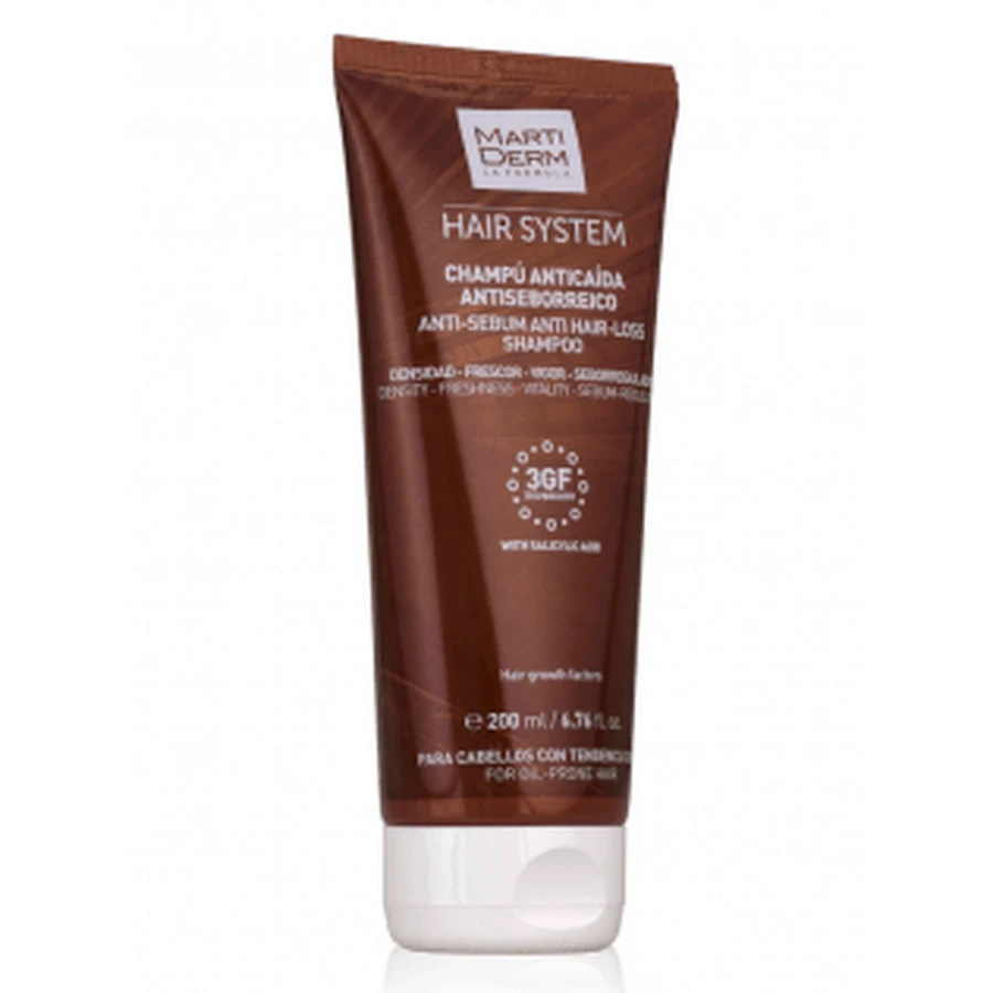 Martiderm Hair System 3GF Frequent Use Anti-Hair Loss Shampoo, 200ml