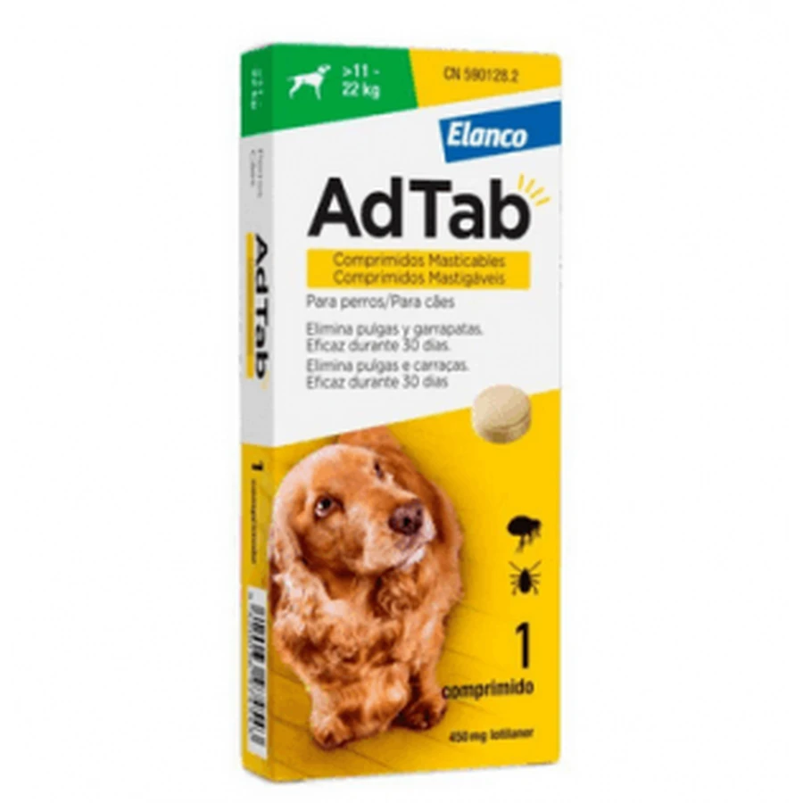 ADTAB 450 MG 1 TABLETKA DO ŻUCIA DLA PSÓW (11-22 KG): ceny i cechy