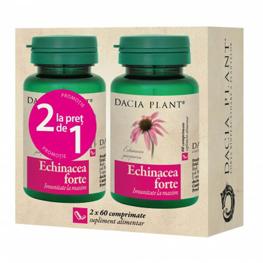 Package Echinacea Forte, 60+60 cpr, Dacia Plant