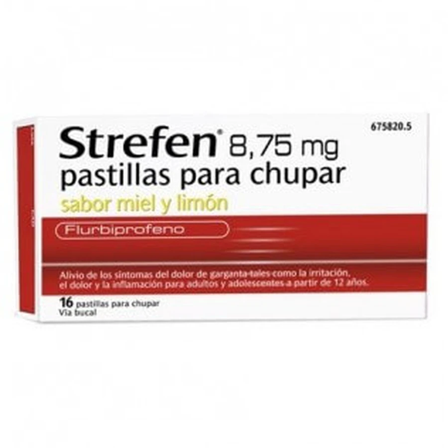 STREFEN 8.75 MG 16 PASTILLAS PARA CHUPAR MIEL Y LIMON