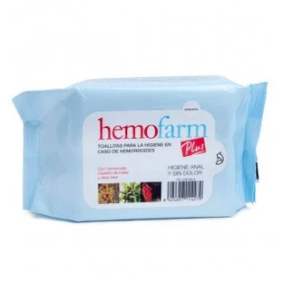 Hemofarm Plus Hemorrhoid Hygiene Wipes, 60 units