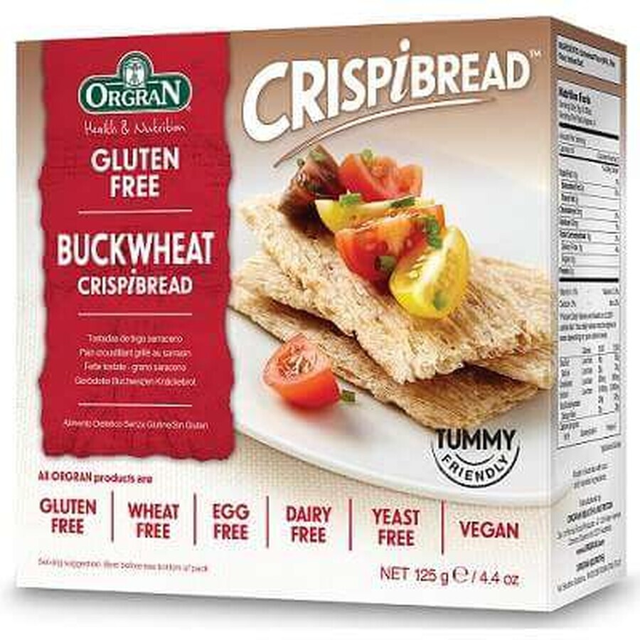 Dried buckwheat bread, 125 g, Orgran