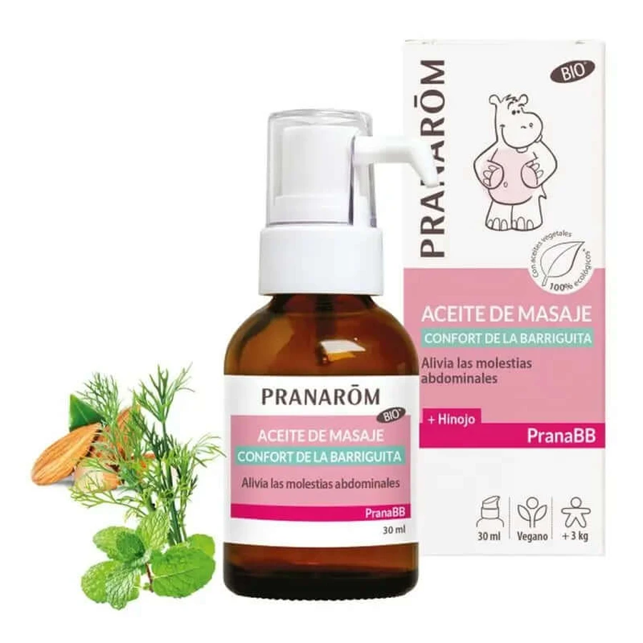 Pranarom PranaBB Olio da massaggio biologico Tummy Comfort 30ml