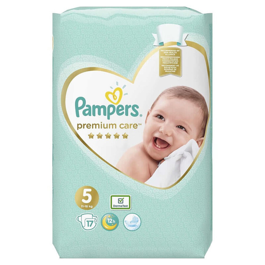 Pampers Premium Care No 5, 11-16 Kg, 17 pcs, Pampers