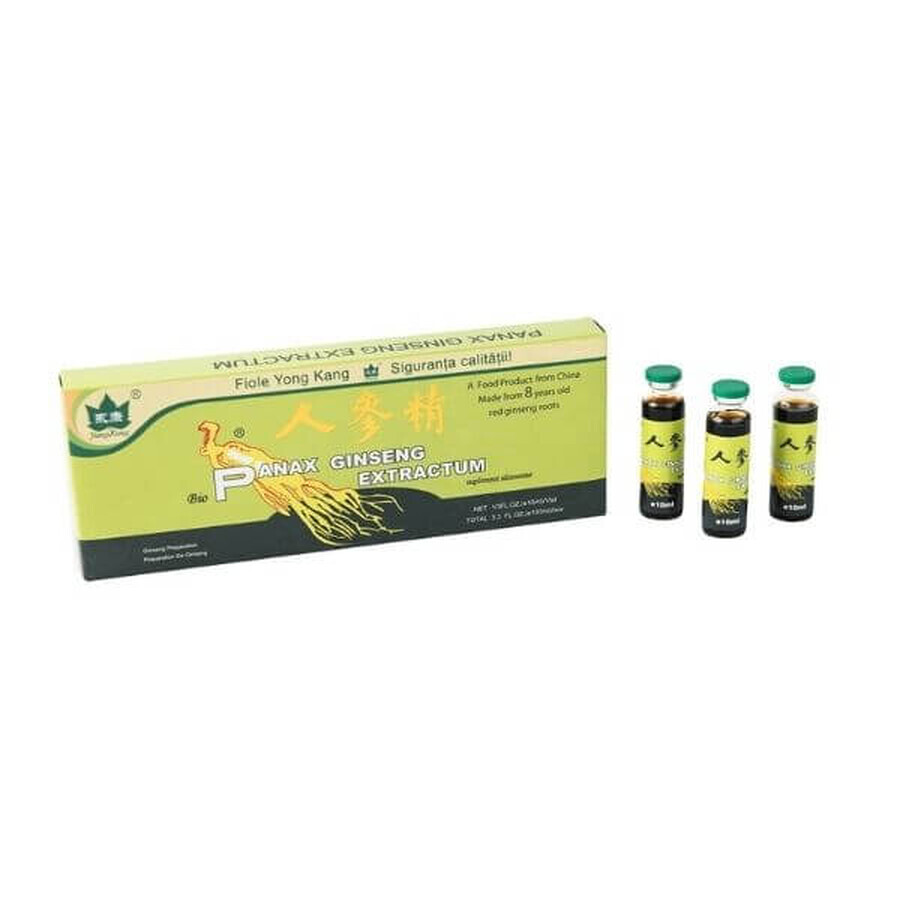 Panax Ginseng Extractum, 10 ampollas x 10 ml, Sanye Intercom