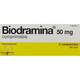 BIODRAMIN 50 MG 4 TABLETTEN