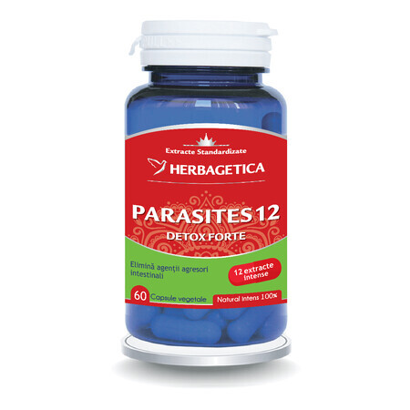 Parasites 12 Detox Forte, 60 capsules, Herbagetica