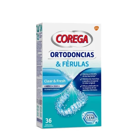 Corega Orthodontie en Spalken 36 tabletten