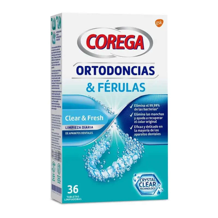 Corega Orthodontie en Spalken 36 tabletten