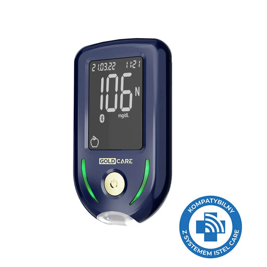  Diagnostic Gold Care, kit de medición de glucosa en sangre, medidor + accesorios
