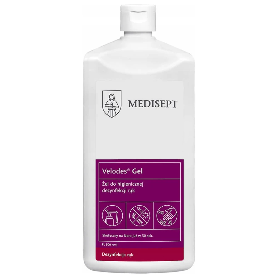 Medisept Velodes Gel, gel for hygienic and surgical hand disinfection, 500 ml