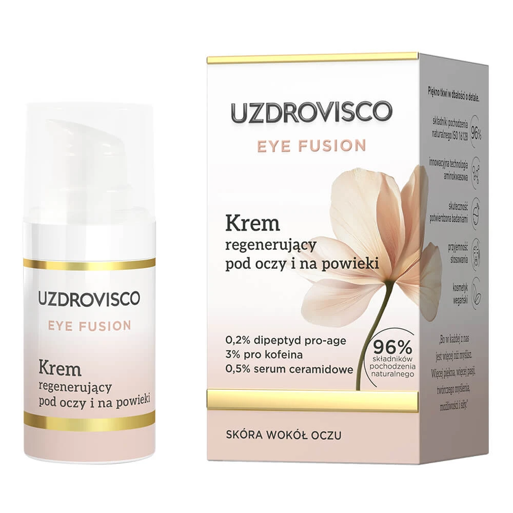 Uzdrovisco Eye Fusion, regenererende oog- en ooglidcrème, 15 ml