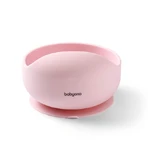 BabyOno, siliconen beker met zuignap, roze, vanaf 6 maanden, 1 st.