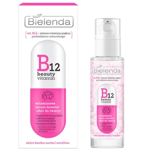 Bielenda B12 Beauty Vitamin, vitamineserum-booster voor het gezicht, 30 ml