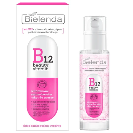 Bielenda B12 Beauty Vitamin, vitamineserum-booster voor het gezicht, 30 ml