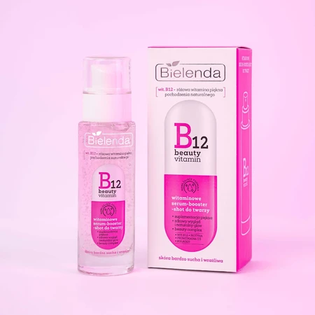 Bielenda B12 Beauty Vitamin, vitamineserum-booster voor het gezicht, 30 ml