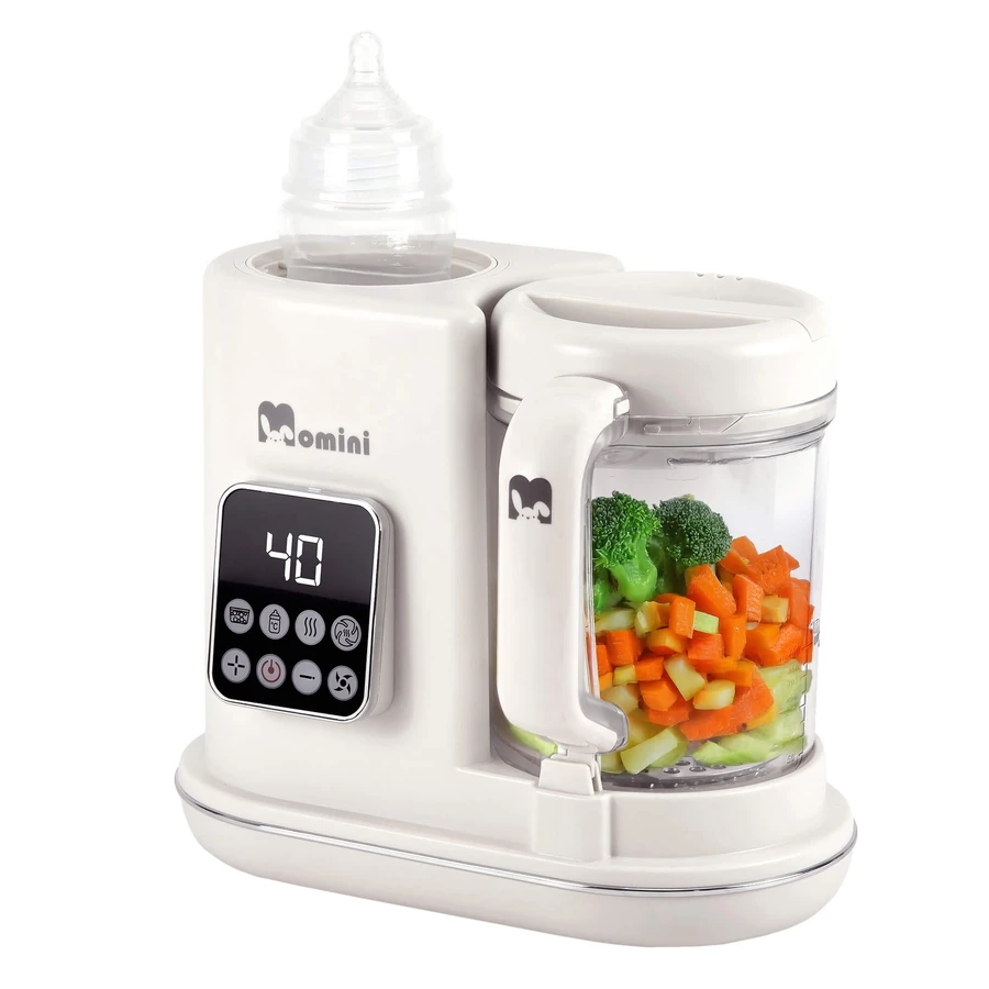 Momini MiniChef, multiblender cu abur cu funcție de încălzire a sticlei 7in1