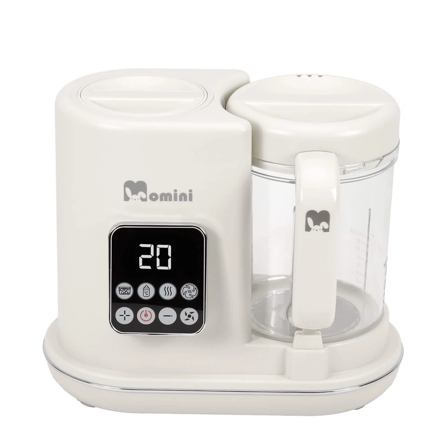 Momini MiniChef, multiblender cu abur cu funcție de încălzire a sticlei 7in1