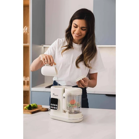 Momini MiniChef, multiblender cu abur cu funcție de încălzire a sticlei 7in1